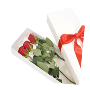 Caja con 3 rosas
