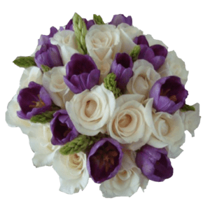 Ramo con 12 rosas y 10 tulipanes